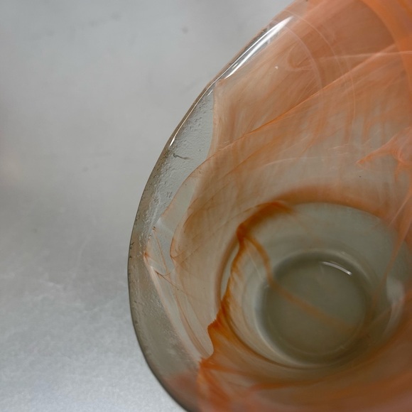 Recycled Spanish ECOGLASS GLASSWARE Candle Votive Bowl Vase Hand Blown - Picture 7 of 7